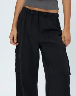 Tailored Cargo Pant -Glassons hilda tailored cargo black imageback pw55574pln