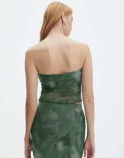 Print Mesh Strapless Top 24 Print Mesh Strapless Top -Glassons howdy half mesh strapless cypress haze back tv55201rprt