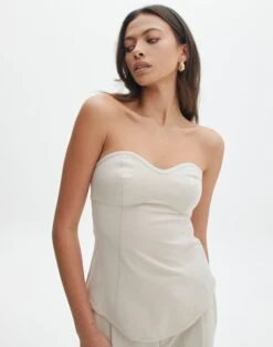 Tailored Strapless Corset Top -Glassons iver tailored corset oh natural front bv127594pln