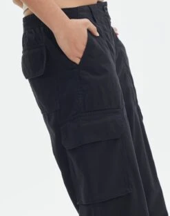 Mid Rise Cotton Cargo Pant 25 Mid Rise Cotton Cargo Pant -Glassons izzu cargo pant black imageback pw91778cot