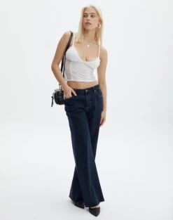 Lace Detail Cropped Cami -Glassons jeronimo lace tank whitewhite full tv111894lac