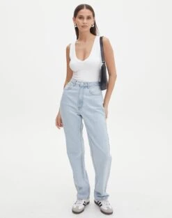 Long Sleeve Mesh Top -Glassons jewel jean iced vovo front jd119687rdnm 3