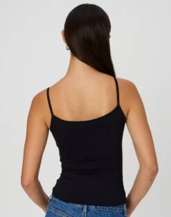 Supersoft Thin Strap Tank 24 Supersoft Thin Strap Tank -Glassons juliet tank top black back tv124298pch