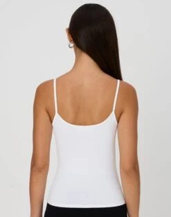 Supersoft Thin Strap Tank 30 Supersoft Thin Strap Tank -Glassons juliet tank top white back tv124298pch