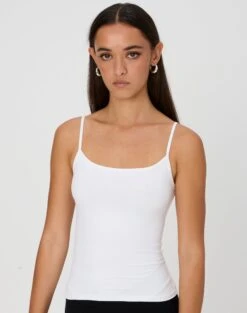 Cropped Zip Through Hoodie -Glassons juliet tank top white front tv124298pch 1