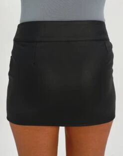 Faux Leather Low Rise Zip Mini Skirt 24 Faux Leather Low Rise Zip Mini Skirt -Glassons kiana low rise pu moto skirt black back ss55085aus