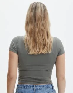 Supersoft Long Line Tee -Glassons kimmy t shirt cypress back ts55072pln