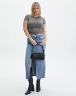 Supersoft Long Line Tee -Glassons kimmy t shirt cypress full ts55072pln