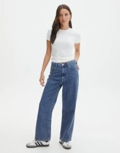 Supersoft Long Line Tee -Glassons kimmy t shirt milk full ts55072pln