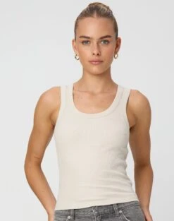 Ribbed Thick Strap Tank -Glassons kleo thick bind tank take a shelfie front tv120861orib