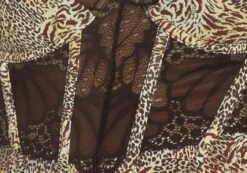 Cut Out Animal Lace Trim Corset -Glassons kurbie corset jungle leo imagefront ut91413jnl