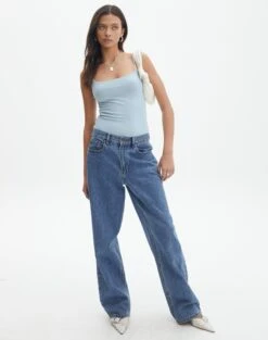 Supersoft Thin Strap Bodysuit -Glassons kylie thin strap bodysuit blue bubble full tb89731pch