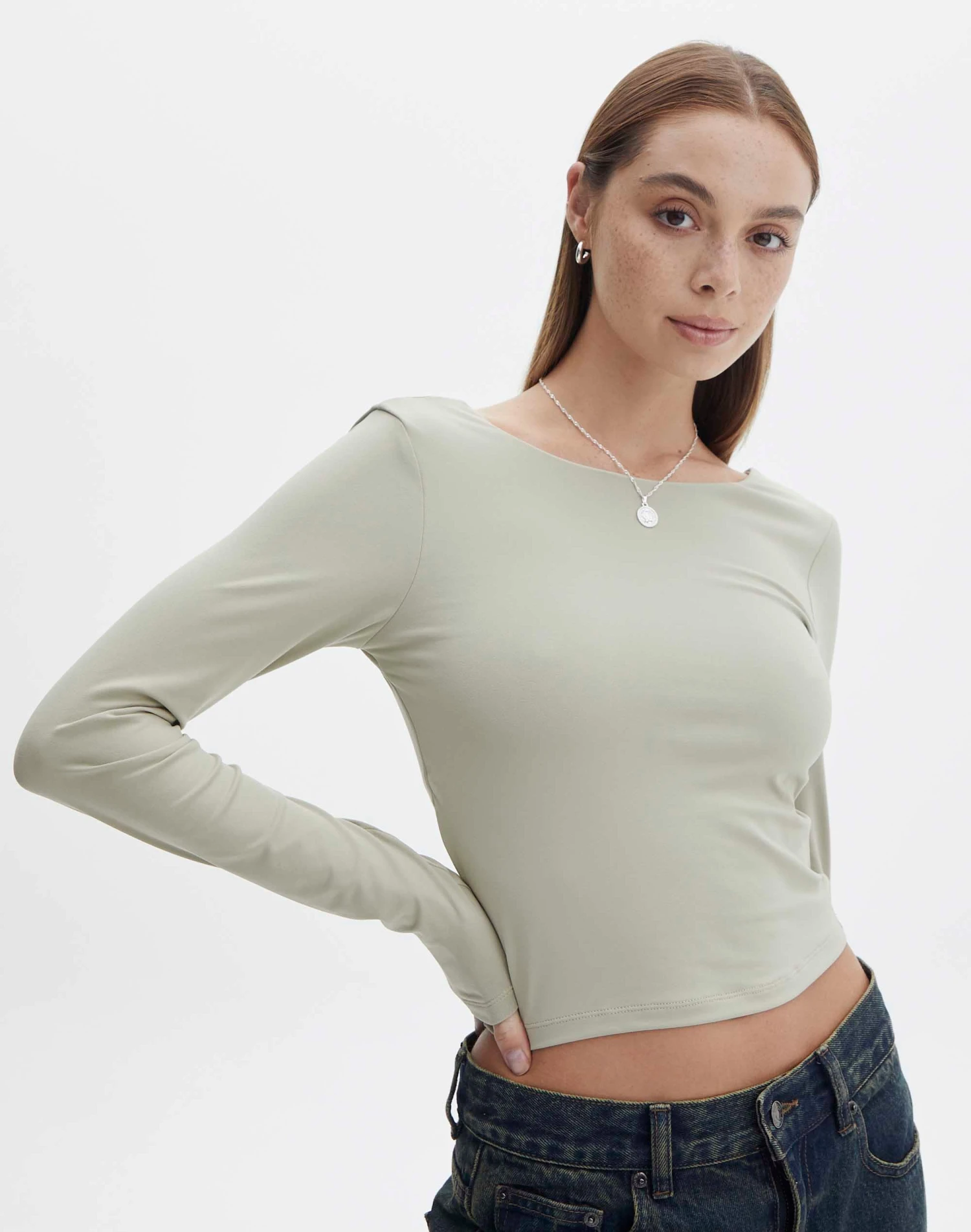 Supersoft Backless Long Sleeve Top 11 Supersoft Backless Long Sleeve Top - Image 9