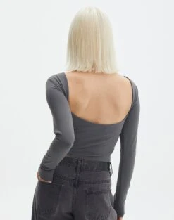Supersoft Backless Long Sleeve Top 24 Supersoft Backless Long Sleeve Top -Glassons layley longsleeve shadow dancer detail tl102955pch