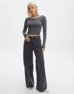 Supersoft Backless Long Sleeve Top 23 Supersoft Backless Long Sleeve Top -Glassons layley longsleeve shadow dancer full tl102955pch