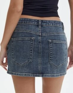 Ringspun Low Rise Denim Skirt -Glassons leni ringspun mini skirt ronnie ringspun back ss55069spu