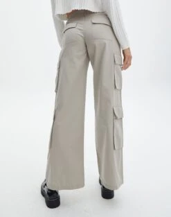 Cotton Low Rise Cargo Pant -Glassons lexi mid rise cargo pant on the rocks back pw80341cot