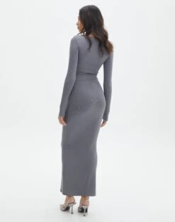 Luxe Lounge Modal Long Sleeve Maxi Dress -Glassons lili ls modal maxi dress well suited back dl103338mod