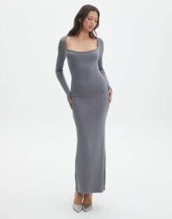 Luxe Lounge Modal Long Sleeve Maxi Dress -Glassons lili ls modal maxi dress well suited full dl103338mod