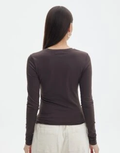 Supersoft Long Sleeve Top -Glassons limmy slinky longsleeve its soy cute back tl55301pch