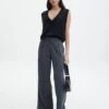 Mid Rise Striped Relaxed Leg Pant 1 Mid Rise Striped Relaxed Leg Pant -Glassons lorence pinstripe pant grey pinstripe front pw69506stp