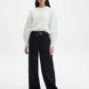 Mid Rise Relaxed Leg Pant -Glassons lorence tailored pant black front pw69506pln 6