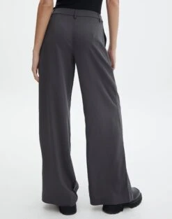 Mid Rise Relaxed Leg Pant -Glassons lorence tailored pant charcoal back pw69506pln