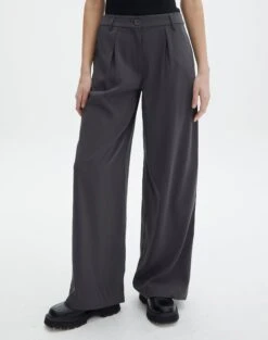 Mid Rise Relaxed Leg Pant -Glassons lorence tailored pant charcoal full pw69506pln