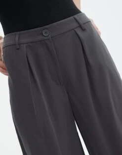 Mid Rise Relaxed Leg Pant -Glassons lorence tailored pant charcoal imageback pw69506pln