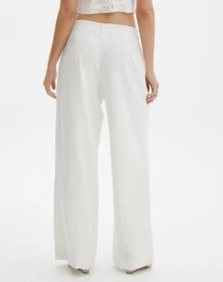 Mid Rise Wide Leg Pant -Glassons loretta wide leg pant milk back pw51730pln