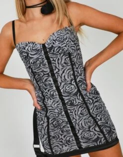 Floral Mesh Cupped Mini Dress -Glassons maeve mesh mini dress mono roses imageback ds92784mr