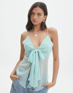 Denim V Neck Waistcoat -Glassons marsha tie front cami genie in a bottle front bv134396rchi