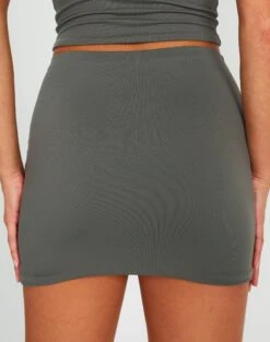 Supersoft Mini Skirt -Glassons minka supersoft mini skirt cypress back ss54706pln