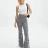 High Rise Super Flare Ponte Pant -Glassons minogue super flare ponte pants mini gingham front pw52146mghm