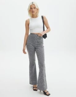 High Rise Super Flare Ponte Pant