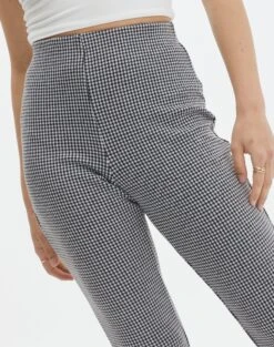 High Rise Super Flare Ponte Pant -Glassons minogue super flare ponte pants mini gingham imageback pw52146mghm