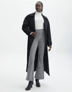 Strapless Pleated Check Mini Dress -Glassons minogue super flare ponte pants seersucker gingham front pw52146ghm 2