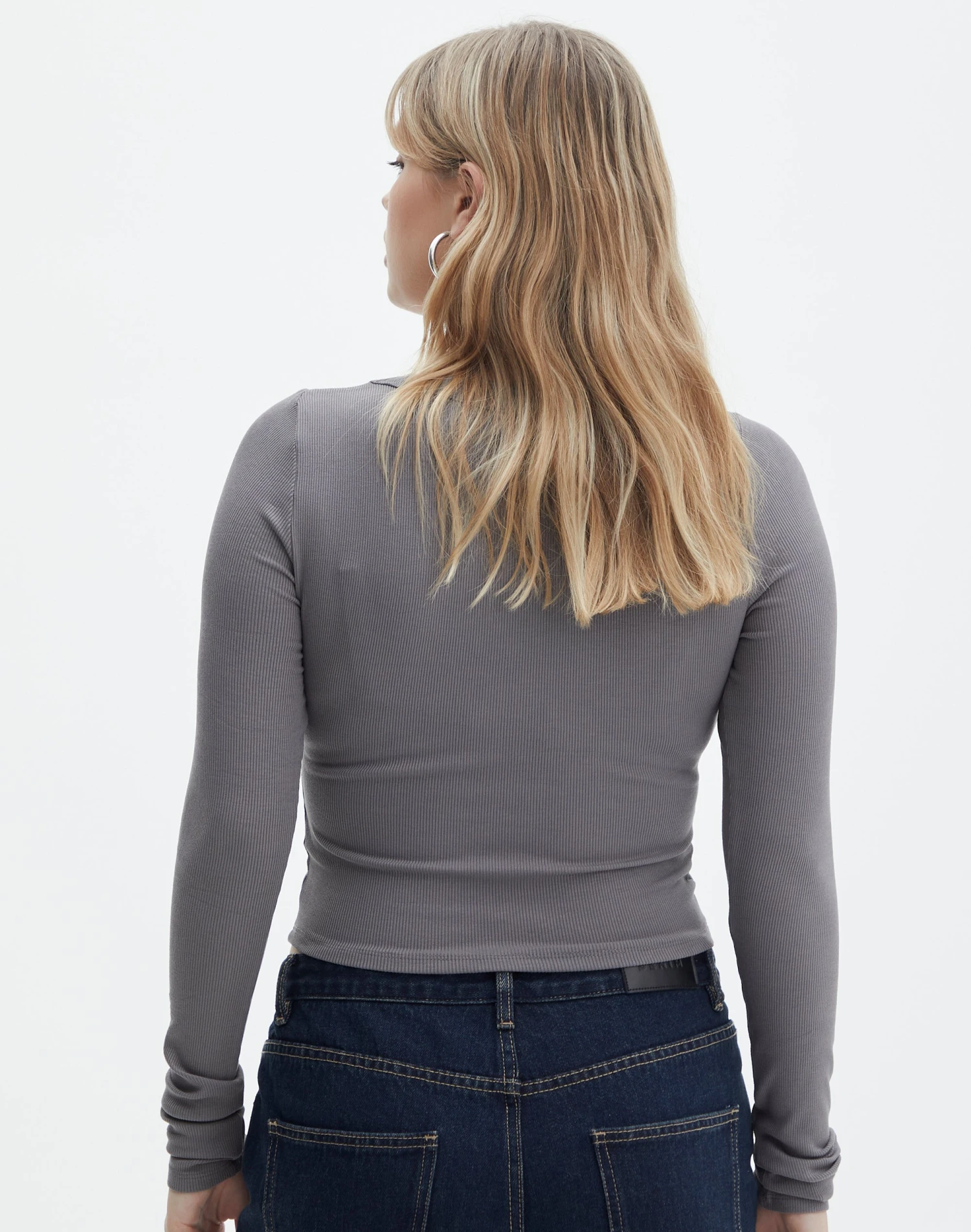 Scoop Neck Long Sleeve Crop Top 20 Scoop Neck Long Sleeve Crop Top - Image 18