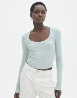 Mid Rise Split Flare Ponte Pant -Glassons mylie wide rib scoop lost pearl front tl111290vis