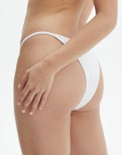 Mid Coverage Bikini Bottom -Glassons naomi side strap white back ga128386rpln