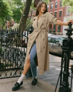 Mid Rise Split Flare Ponte Pant -Glassons naomi trench coat sand signal front cl53134pol 1