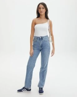 Supersoft One Shoulder Bodysuit -Glassons nolan one shoulder bodysuit white full tb148678pch