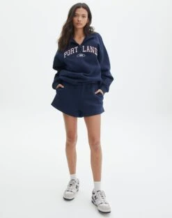 Luxe Lounge Modal Long Sleeve Button Crop Top -Glassons o beckham short naughtical front sw62109ocot