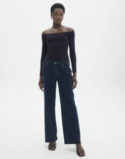 Supersoft Off The Shoulder Longsleeve Bodysuit -Glassons olive off the shoulder bodysuit longsleeve black full tb97721pch