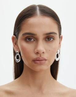 Sequin Mini Skirt -Glassons opa oval drop earrings silver front je144650ear 1