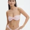 Ruched Twist Front Bandeau Bikini Top -Glassons otto twist bandeau swim top fairy floss front ga136800rpln
