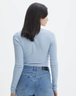 Cotton Scoop Neck Long Sleeve Top 41 Cotton Scoop Neck Long Sleeve Top -Glassons p wylie wide rib scoop icecap back tl53892prib