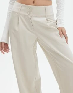 Double Button Tailored Pant -Glassons penny button suit pant what the shell imageback pw91835pln