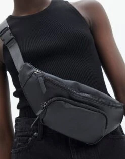 Luxe Lounge Modal Slim Fit Maxi Dress -Glassons pip pu bumbag black front bg135104pu 1