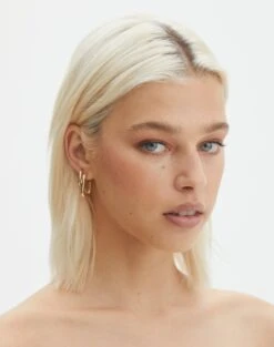 V Neck Tank 32 V Neck Tank -Glassons plated simi rectangle two pack hoop set gold front je101598ear